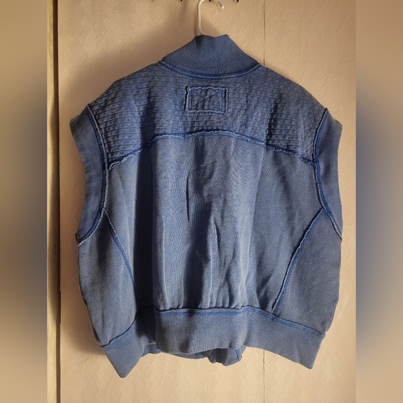 Free People Tolly Cotton Fleece Short Sleeve Jacket - Picture 5 of 5